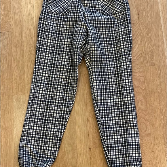 Vintage Anba of Australia Wool Plaid Ski-Pant / Black & White / Size 12 (Small) - Picture 4 of 16